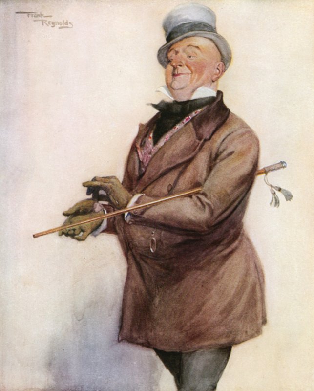 Pan Micawber (barevná litografie) od Frank Reynolds