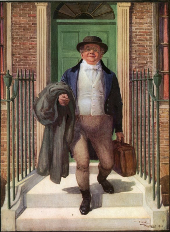Pan Pickwick (barevná litografie) od Frank Reynolds