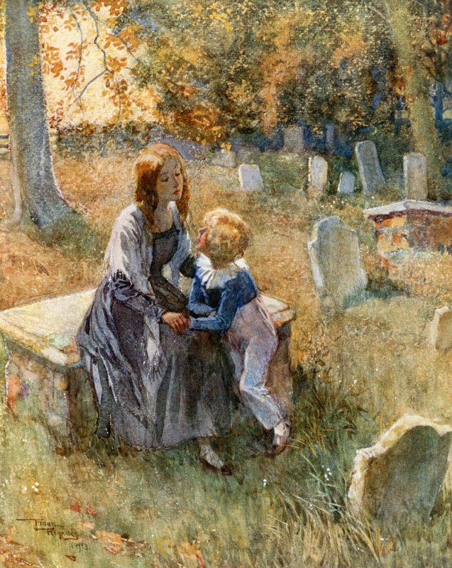 Nellina zahrada (barevná litografie) od Frank Reynolds