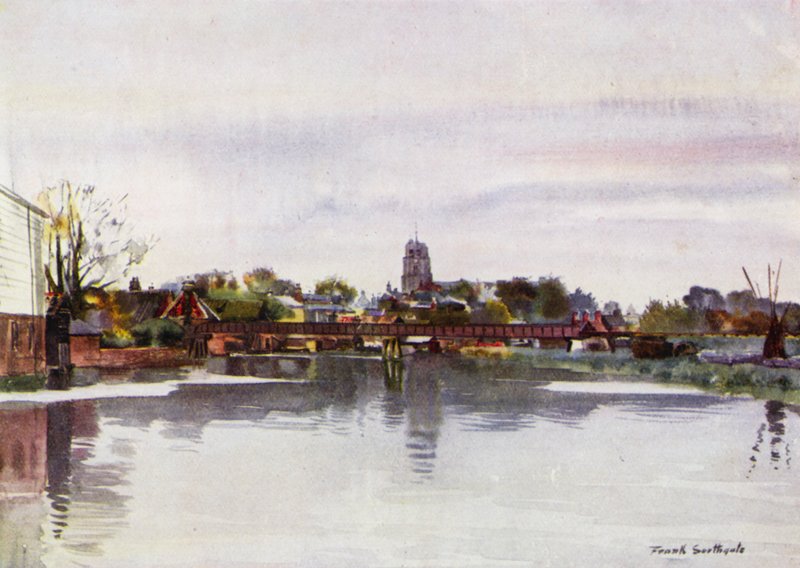 Norfolk Broads: Beccles (barevné lito) od Frank Southgate