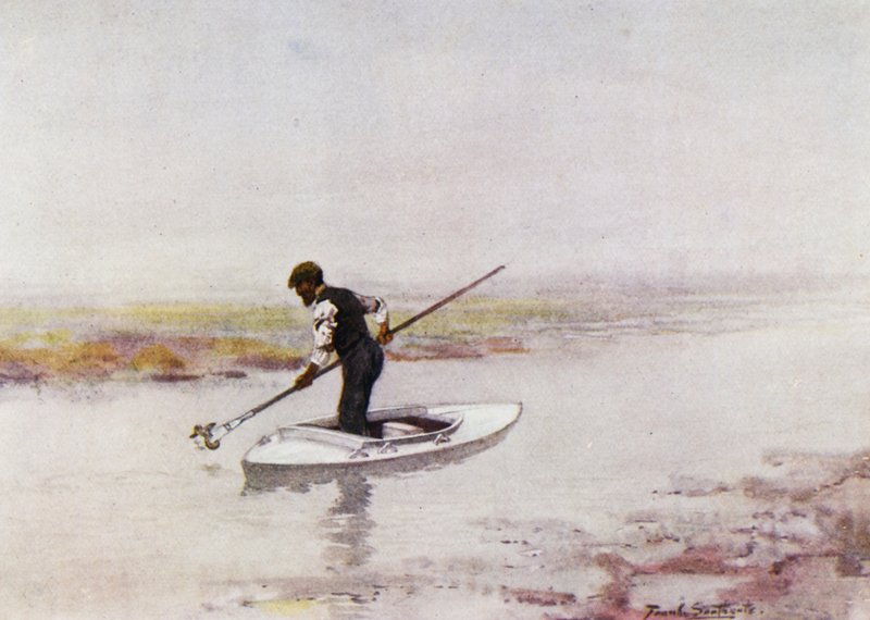 Norfolk Broads: Sběr úhořů od Frank Southgate