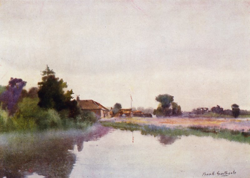 Norfolk Broads: Rising Mists, Coltishall od Frank Southgate