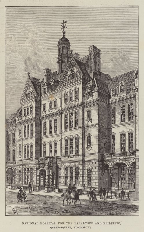 Národní nemocnice pro ochrnuté a epileptiky, Queen-Square, Bloomsbury od Frank Watkins