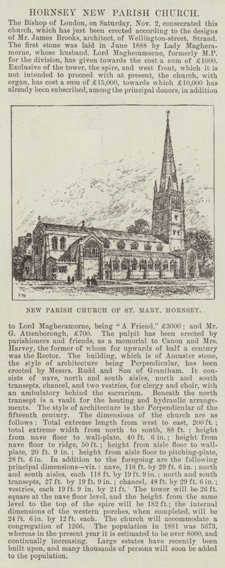 Nový farní kostel Panny Marie, Hornsey od Frank Watkins