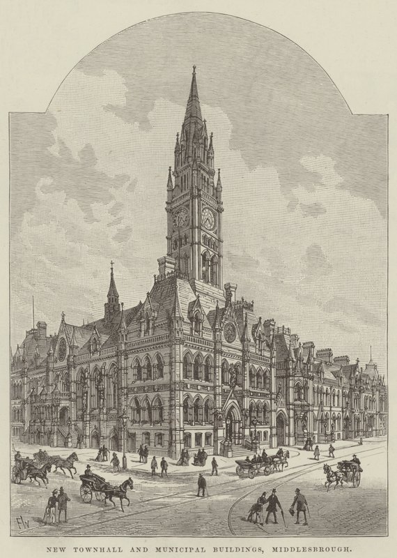 New Townhall and Municipal Buildings, Middlesbrough od Frank Watkins