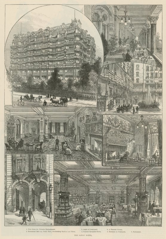 The Savoy Hotel (rytina) od Frank Watkins