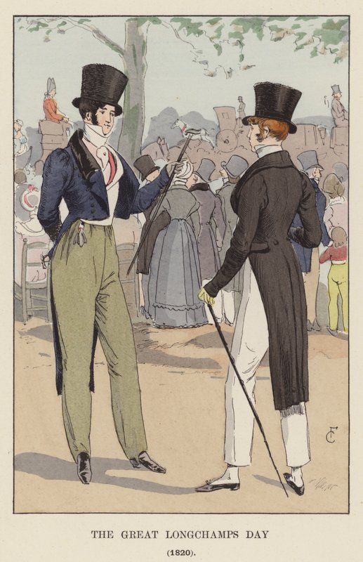 Velký Longchamps Day, 1820 od François Courboin
