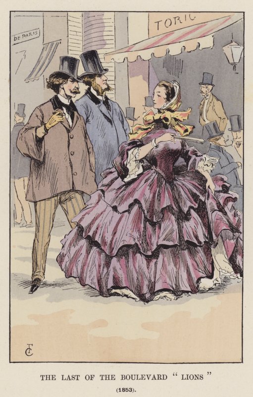The Last of the Boulevard Lions, 1853 od François Courboin
