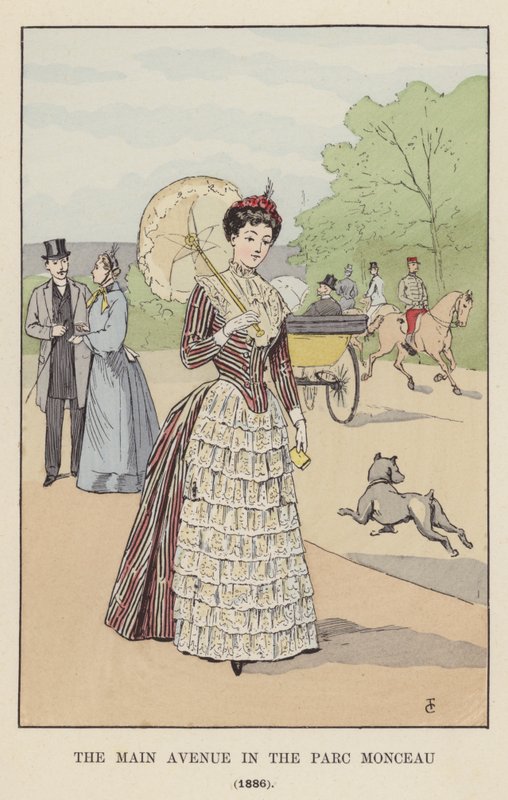 Main Avenue v Parc Monceau, 1886 od François Courboin