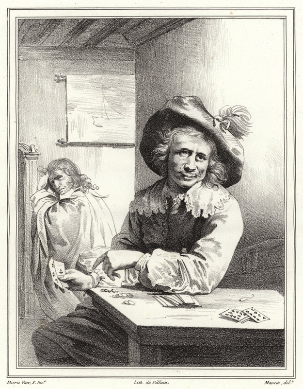Hráč karet od Frans van Mieris