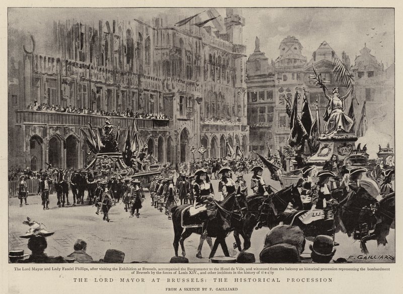 Primátor v Bruselu, Historický průvod od Frans Gaillard