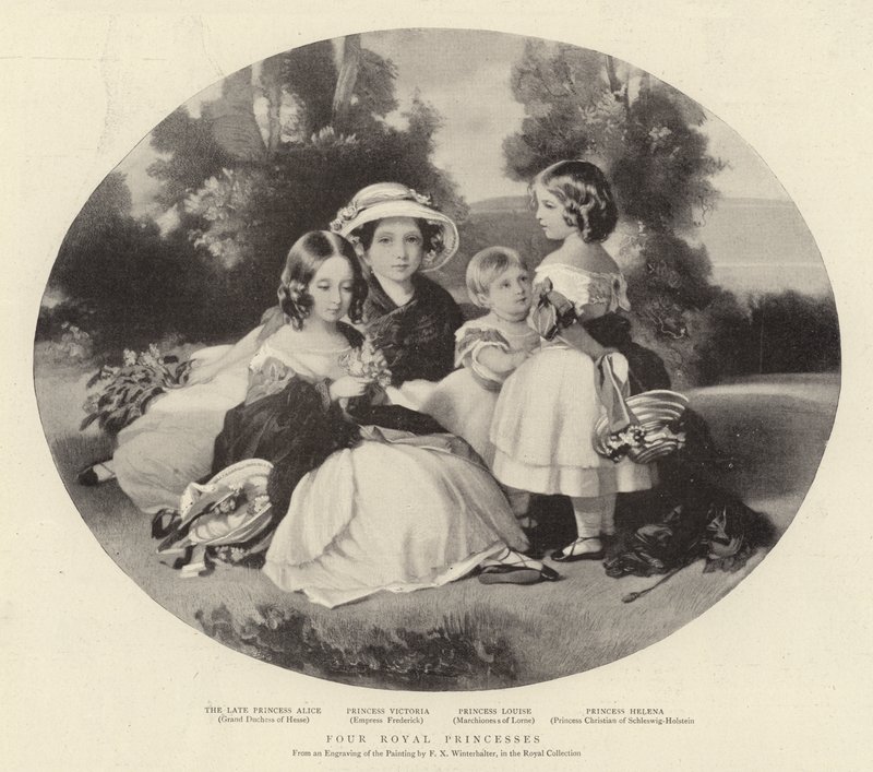 Čtyři královské princezny od Franz Xaver Winterhalter