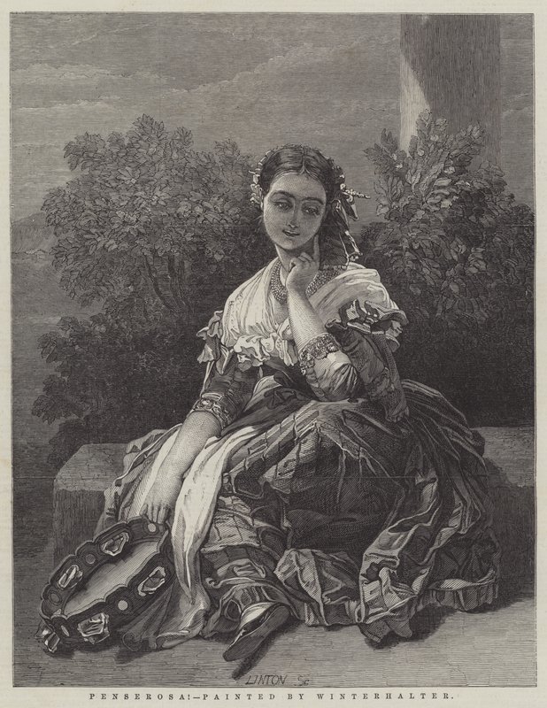 Penserosa! od Franz Xaver Winterhalter
