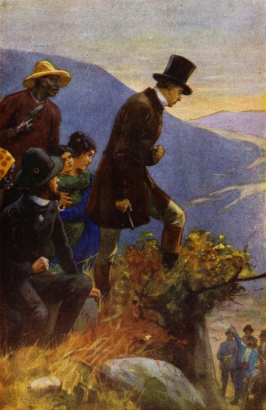 Ilustrace chaty strýčka Toma od Harriet Beecher Stowe (barevné lito) od Franz Müller Munster
