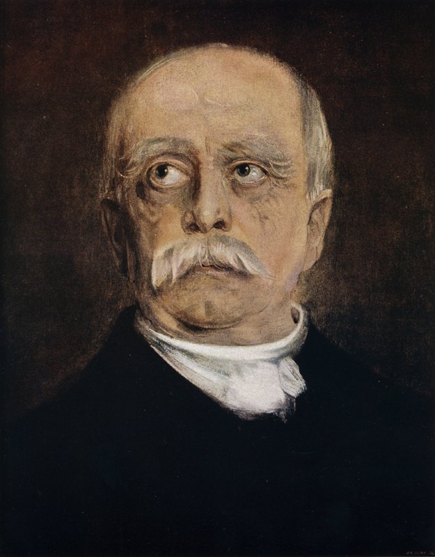 Otto von Bismarck , pruský státník a kancléř Německa (barva lito) od Franz Seraph von (after) Lenbach