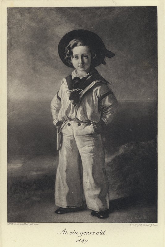 Král Edward VII jako dítě, ve věku šesti let od Franz Xaver  Winterhalter (after)