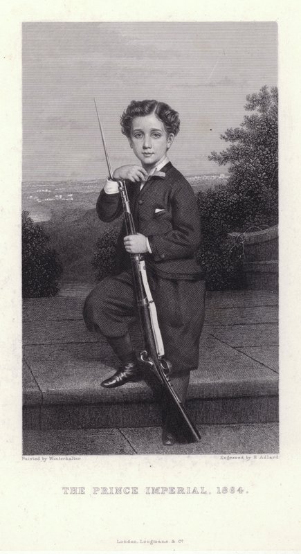 Napoleon, princ císařský, syn francouzského císaře Napoleona III od Franz Xaver  Winterhalter (after)