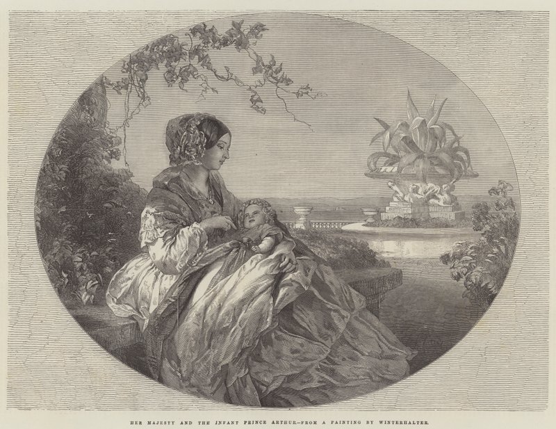 Její Veličenstvo a Malý princ Arthur od Franz Xaver Winterhalter