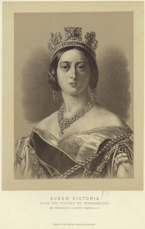 Portrét královny Viktorie od Franz Xaver Winterhalter