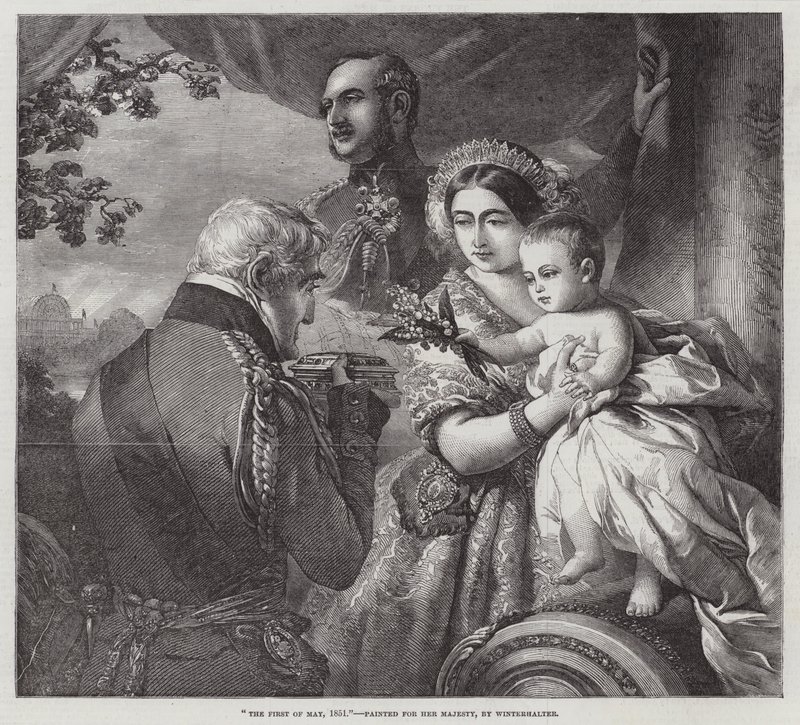 První máj 1851, maloval pro Její Veličenstvo od Franz Xaver Winterhalter