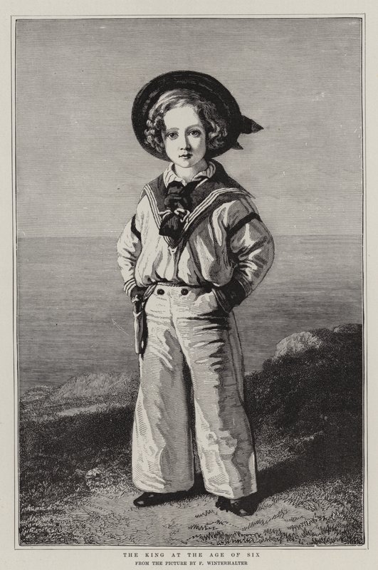 Král ve věku šesti let od Franz Xaver Winterhalter