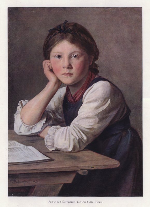 Dítě hor od Franz von Defregger