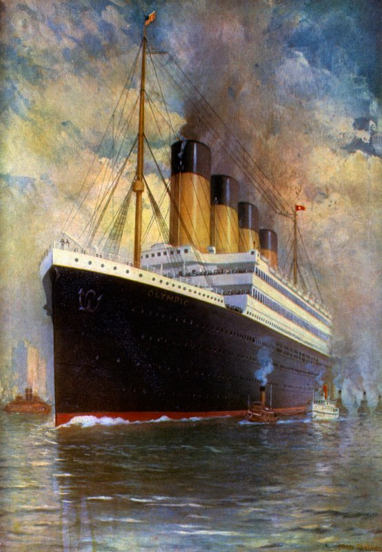White Star Line, Triple Screw, SS Olympic od Fred Pansing