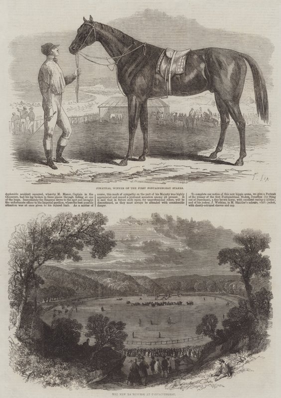 Nová dostihová dráha ve Fontainebleau od Frederic Theodore Lix