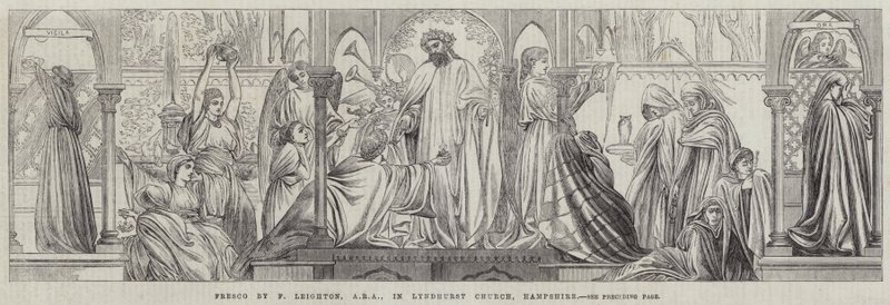 Freska v kostele Lyndhurst, Hampshire od Frederic Leighton