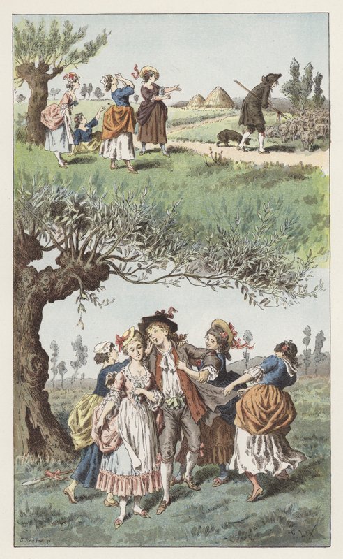 Byli jsme tři dívky (barva litho) od Frederic Theodore (after) Lix
