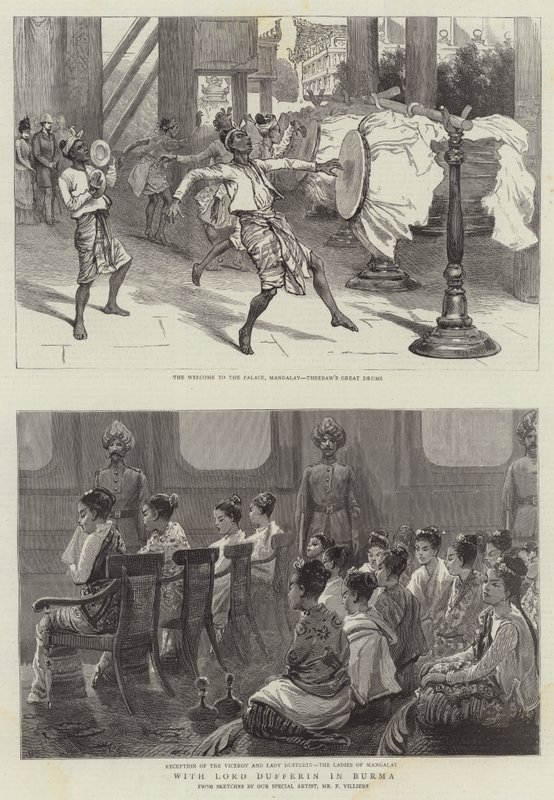S lordem Dufferinem v Barmě od Frederic Villiers