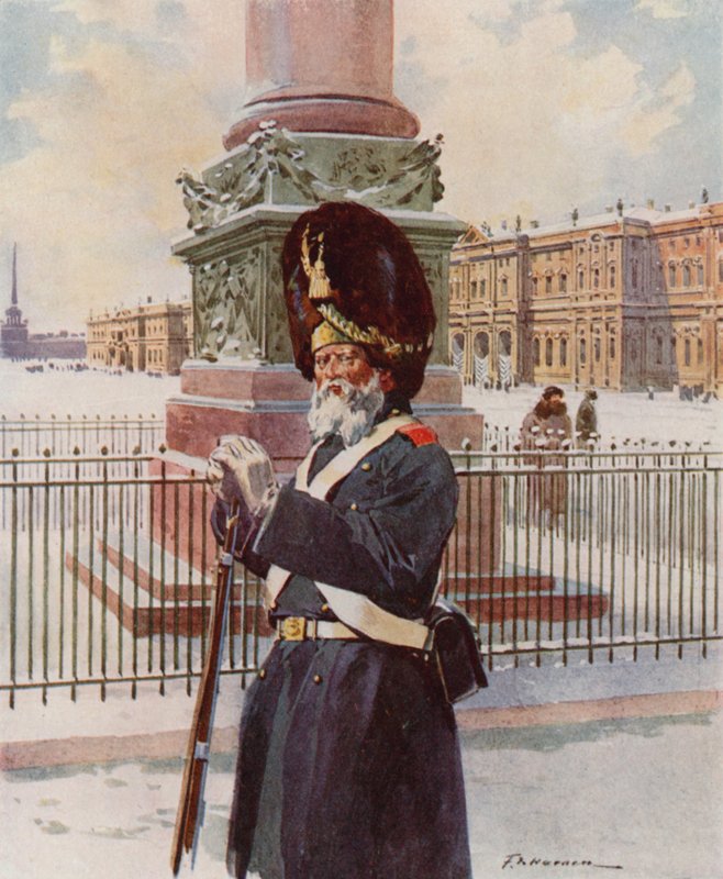 Jeden z palácových granátníků od Frederic de Haenen