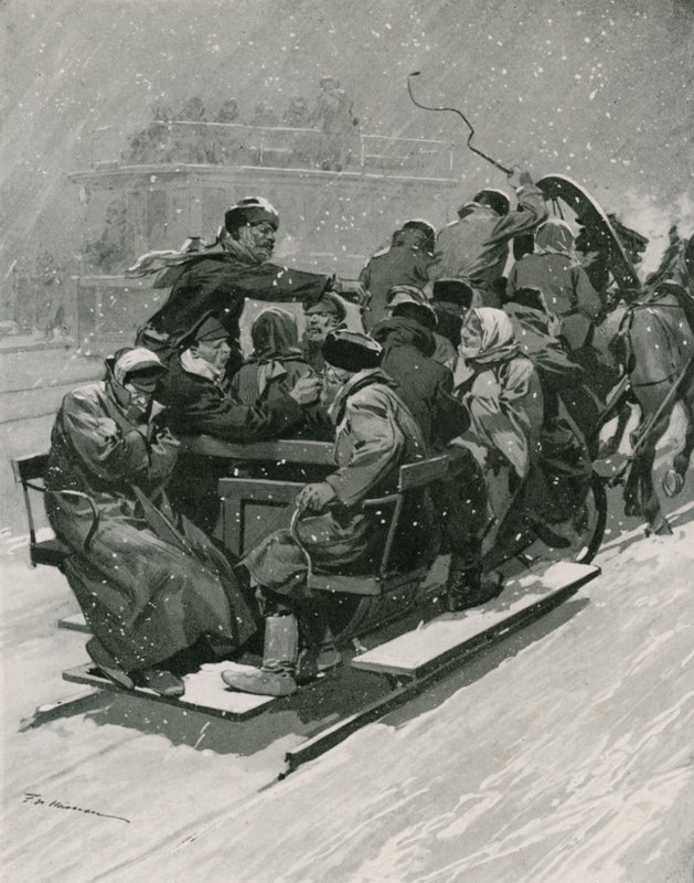 Veřejné sáně, Halfpenny Fare od Frederic de Haenen