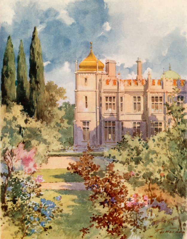 Královský palác, Livadia, Krym od Frederic de Haenen