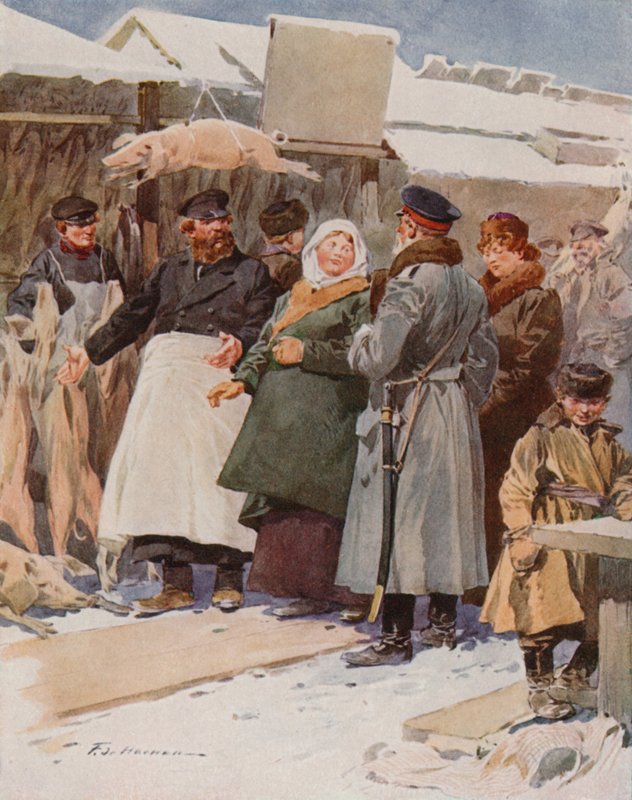 Trh s mraženým masem od Frederic de Haenen