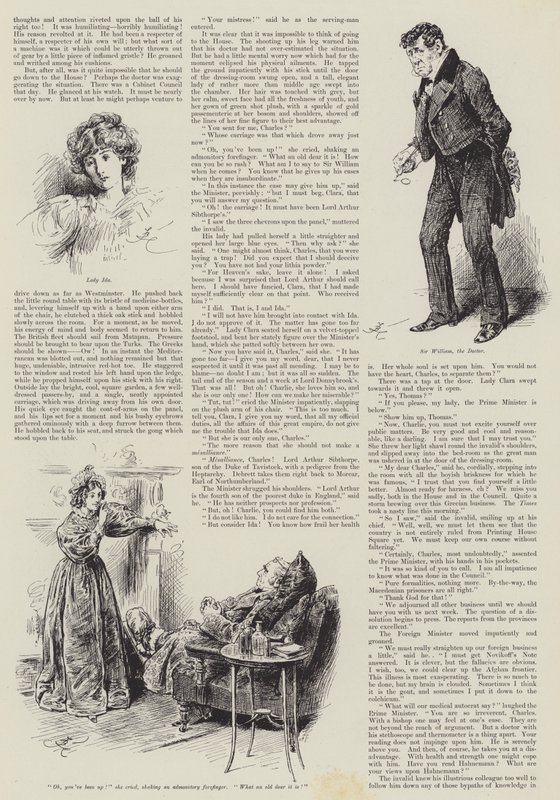 Otázka diplomacie, Arthur Conan Doyle od Frederick Barnard