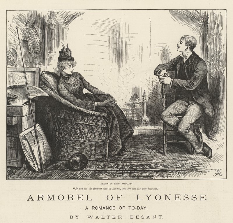 Armorel of Lyonesse, Romance of To-Day, Walter Besant od Frederick Barnard