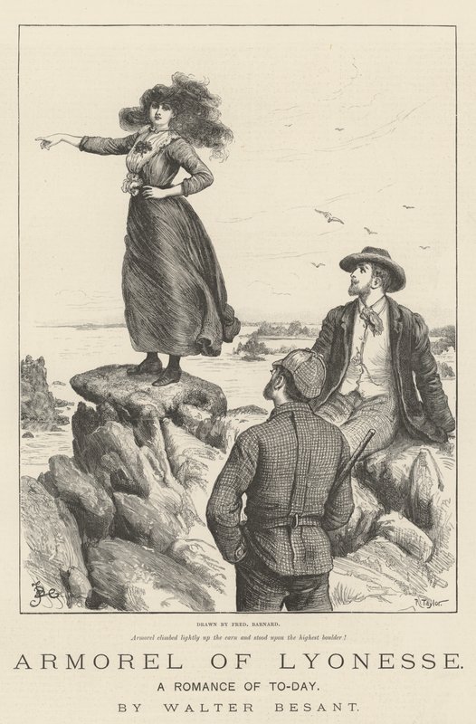 Armorel of Lyonesse, Romance of To-Day, Walter Besant od Frederick Barnard