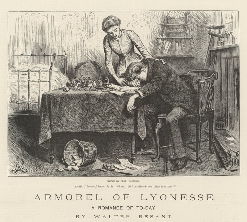 Armorel of Lyonesse, Romance of To-Day, Walter Besant od Frederick Barnard