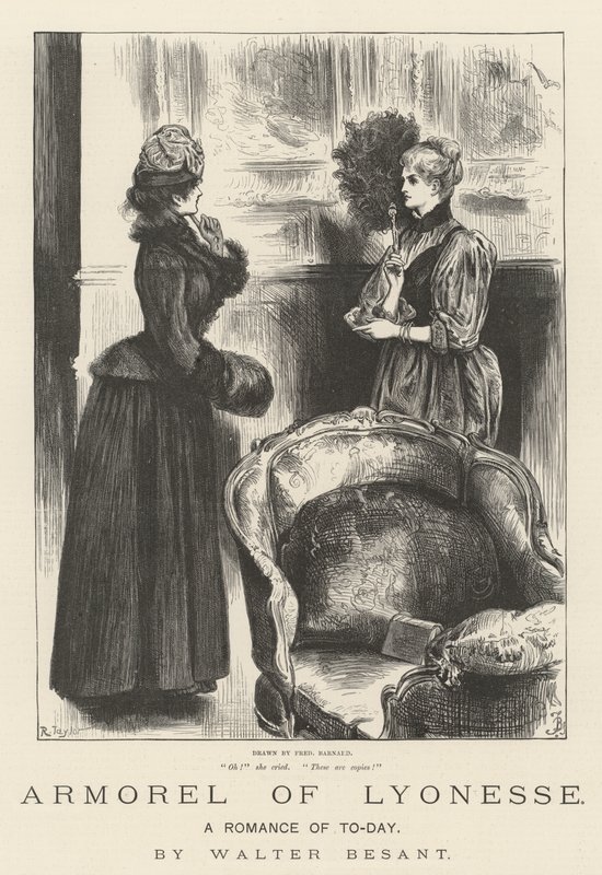 Armorel of Lyonesse, Romance of To-Day, Walter Besant od Frederick Barnard