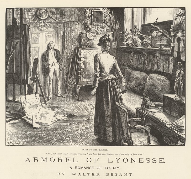 Armorel of Lyonesse, Romance of To-Day, Walter Besant od Frederick Barnard