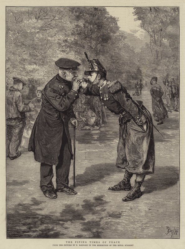 Piping Times of Peace od Frederick Barnard