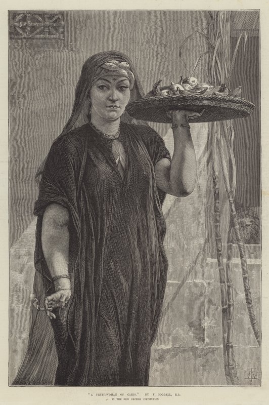 Ovocná žena z Káhiry od Frederick Goodall