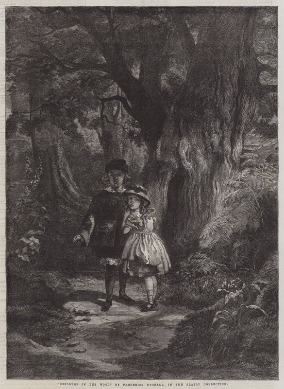 Děti v lese od Frederick Goodall