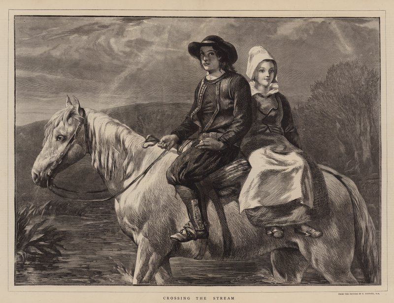 Přechod přes potok od Frederick Goodall