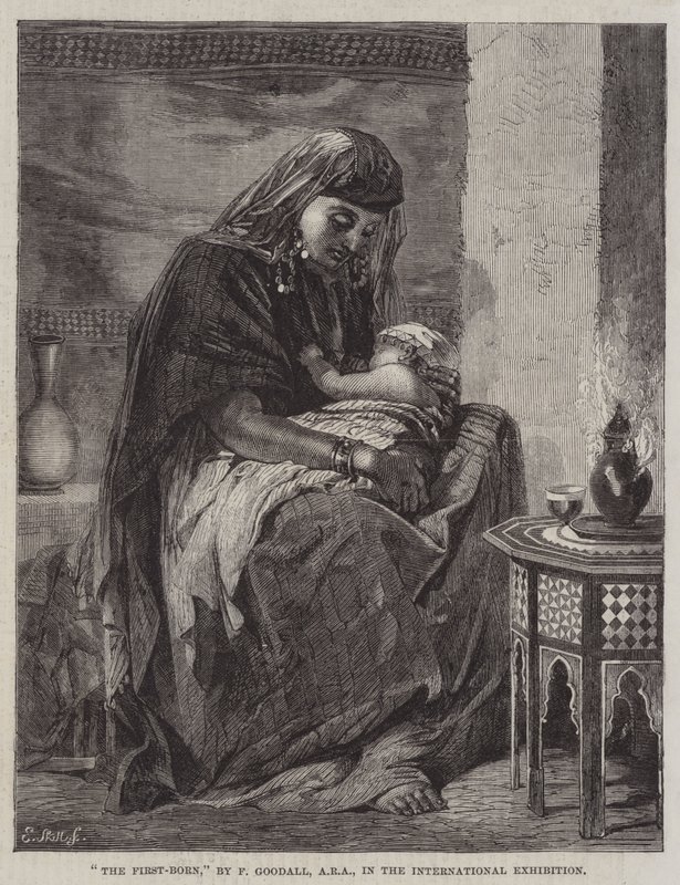 Prvorozený, na mezinárodní výstavě od Frederick Goodall