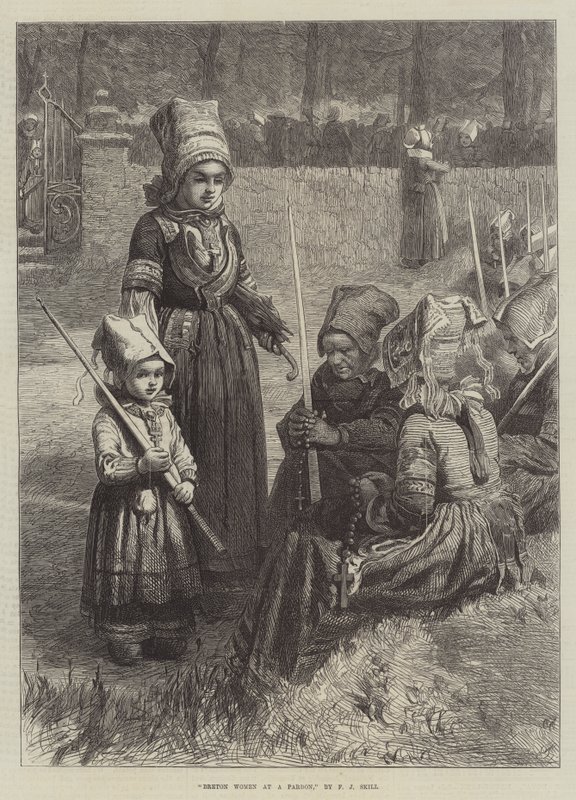 Breton Women at a Pardon od Frederick John Skill
