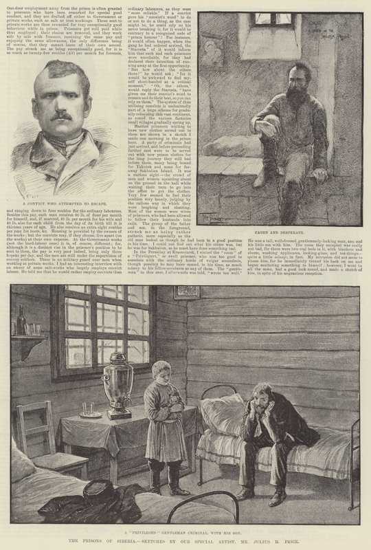 Věznice na Sibiři od Frederick Pegram