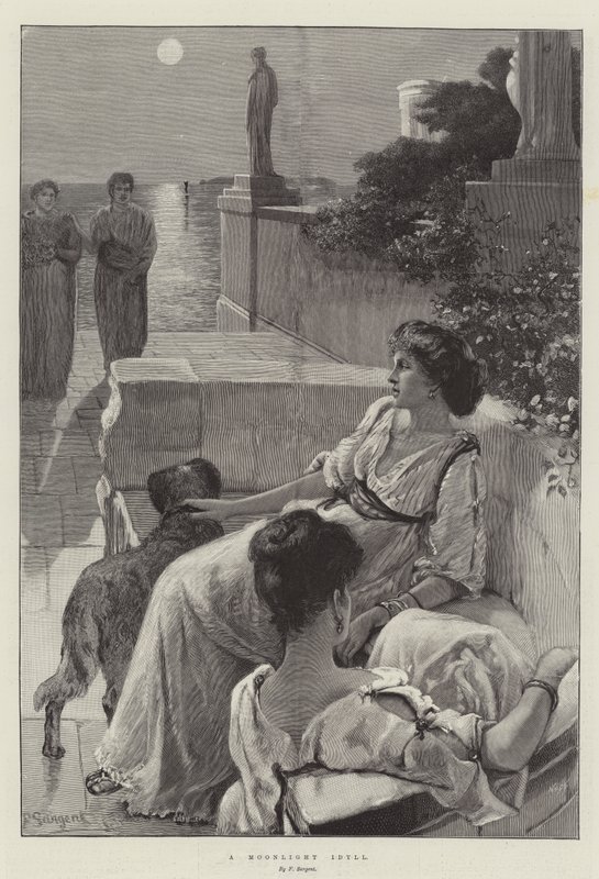Idylka měsíčního svitu od Frederick Sargent