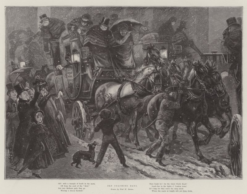 Staré dny koučování od Frederick William Burton